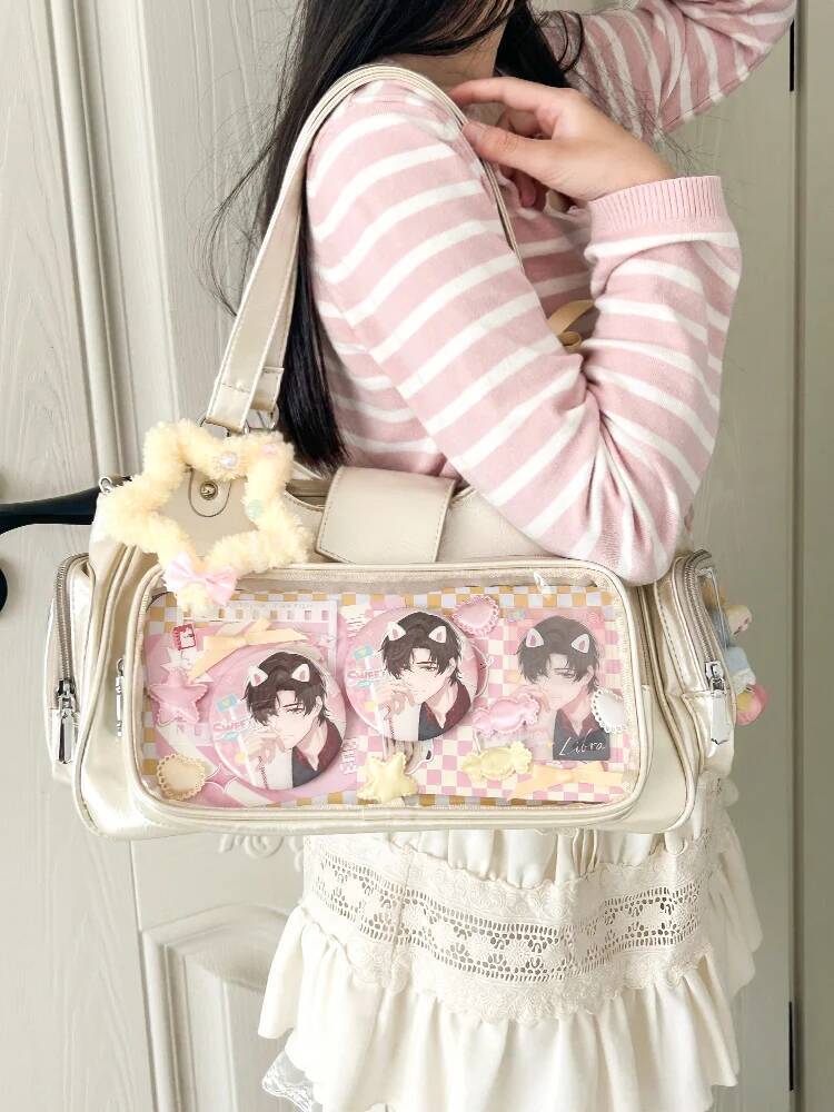 Daily Using Ita Shoulder Bags Woman Original Crossbady Bag Transparent Pockets Bolso Underarm Sac Femme New Bolsos De Mujer