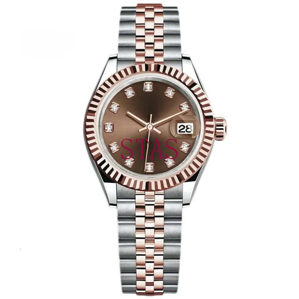 Designer Watch N01 High Quality Men's and Women's Watch 28mm Automatic Movement Steel Chain Mirror Waterproofr Montre Homme