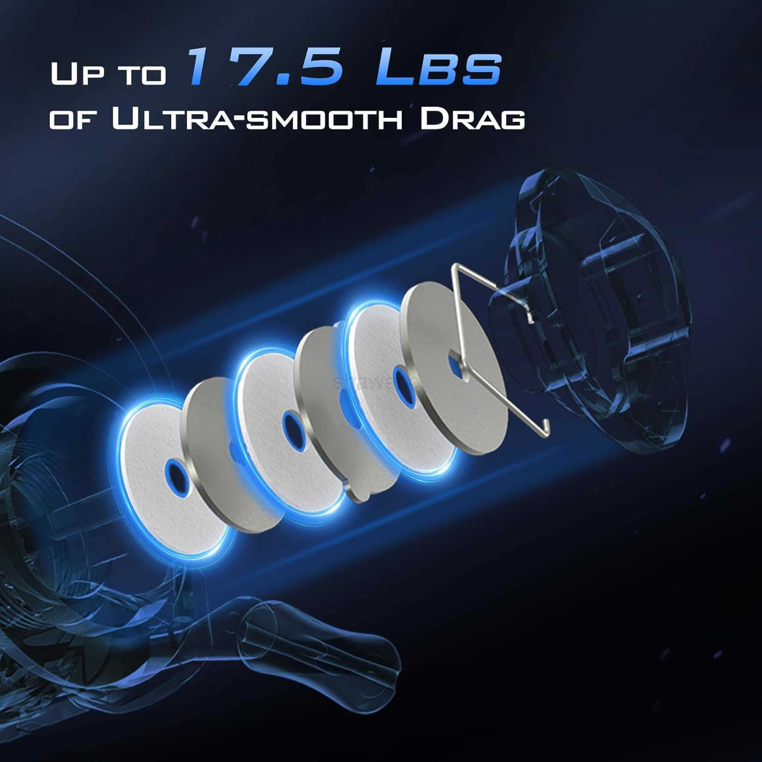 Spinning Reels Size 500 is Perfect for Ice Fishing Up to 175 Max Drag 521 Gear Ratio Ultra Smooth Powerful CNC Aluminum Spool 91 BB Light We W250904