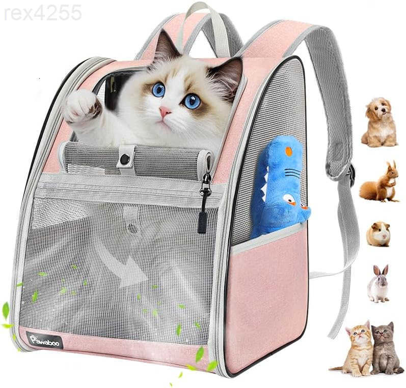 Cat Carrier Backpack Pet Carrier Backpack for Kitties Small Dogs Puppies Breathable Cat Bag Carrier Small Dog Travel Backpack Carrier for Kitten Puppy
