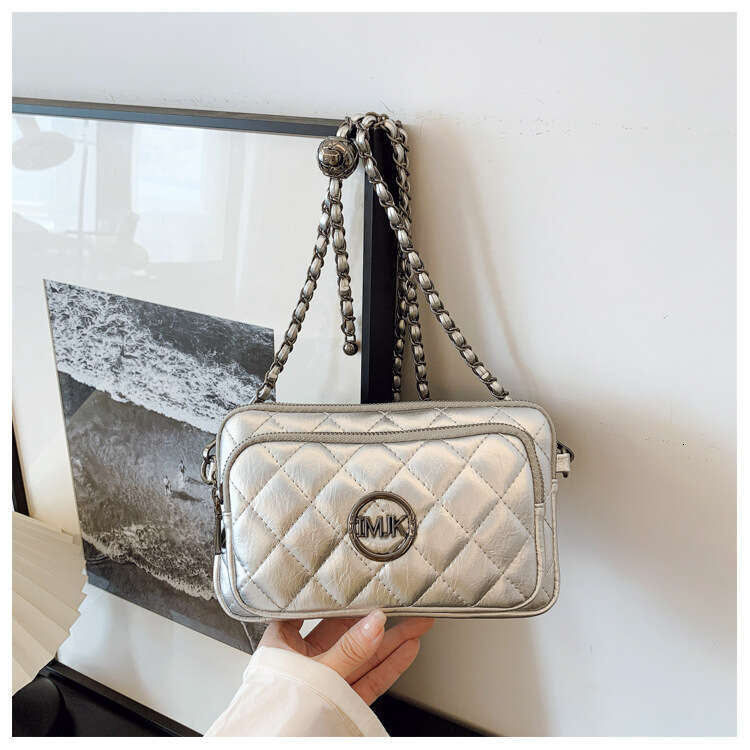 Designer Bags Fashion Chain Crossbody Bag Multi-layer Small Square Bag for Women 2025 New Versatile Womens Shoulder Crossbody Bag