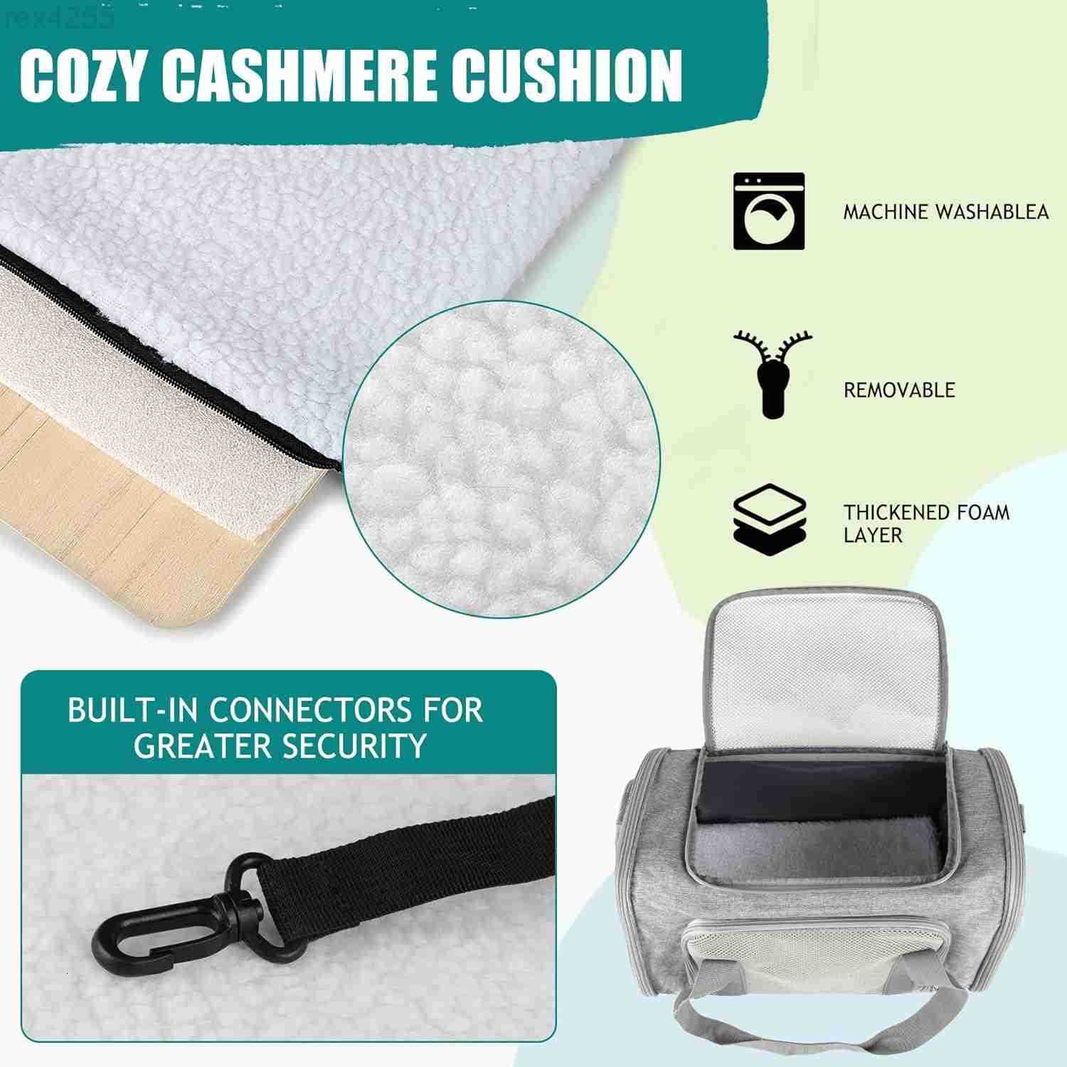 Cat Dog Carrier for Small Medium Pet Carriers Up to15Lbs Cats Carrier Soft Sided Puppy Dogs Bag Portable Foldable Airline Approved Carrier Travel Gree