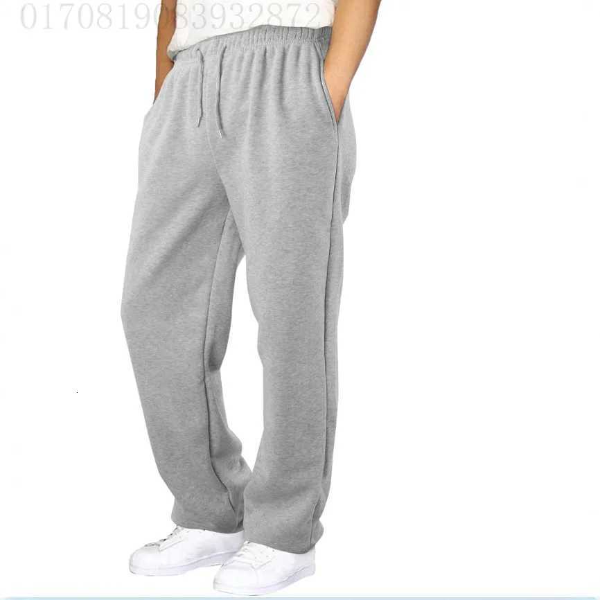Mens Trousers Elastic Waist Straight Fashion Casual Pants Street Sports Versatile Basic Sweatpants for MaleXJ250904