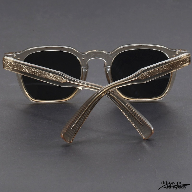 Vintage Ddmyday Steampunk Sunglasses Men Round Thick Glasses Women Retro Goggles Gothic Y2k Futuristic Cool INS Niche Circular High-End Sturdy Metal I