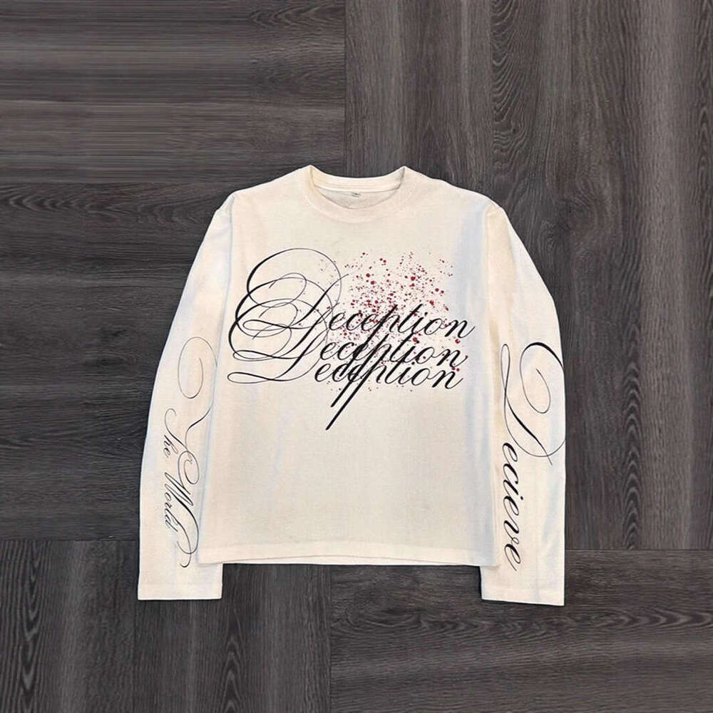 Autumn Winter New Fashion Trendy Cool Street Style Printed Unisex Long Sleeve T-Shirt Top