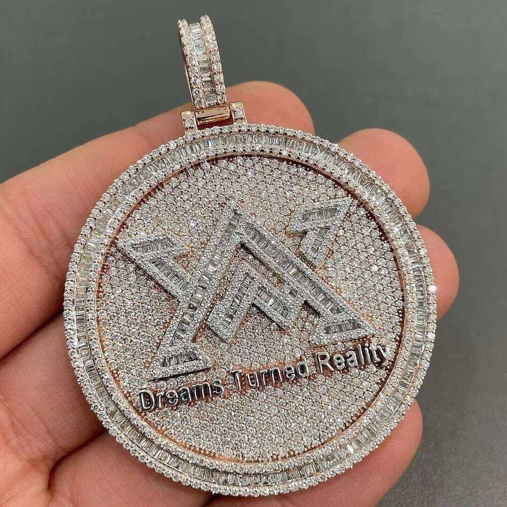 Price Hip-Hop Accessories 26 Famous Iced Sier Glow Stone Letter Pendant