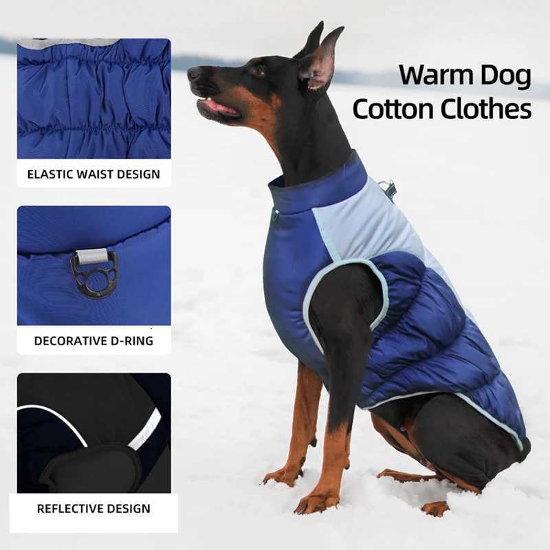 Winter Dog et Waterproof Big Dog Clothes for Medium Large Dogs Pet Costume French Bulldog Coat Golden Retriever Vest et W250904