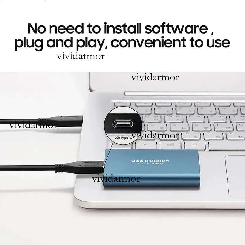 Original Mini 1Tb SSD External Hard Disk Typecusb 31 Highspeed 2Tb Solid State For Desktopnotebooksmartphone 240828