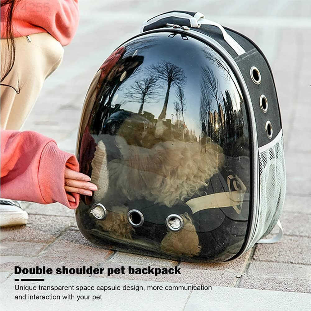 Animal Carrier BackpacksTransparent Space Capsule Bubble Pet Backpack Bag for Small Dogs Cats Airline Approved Travel CarrierW250904