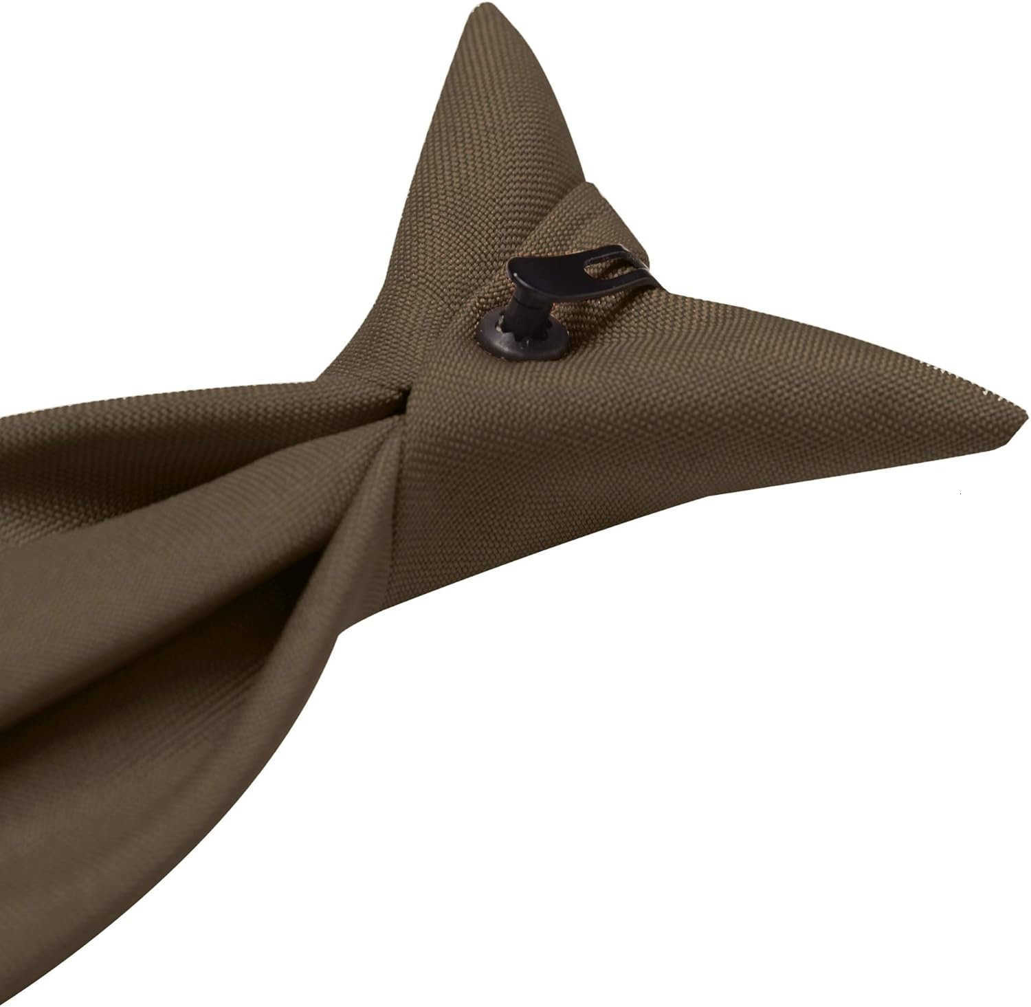 Uniform Solid ClipOn Tie with ButtonholesW250904