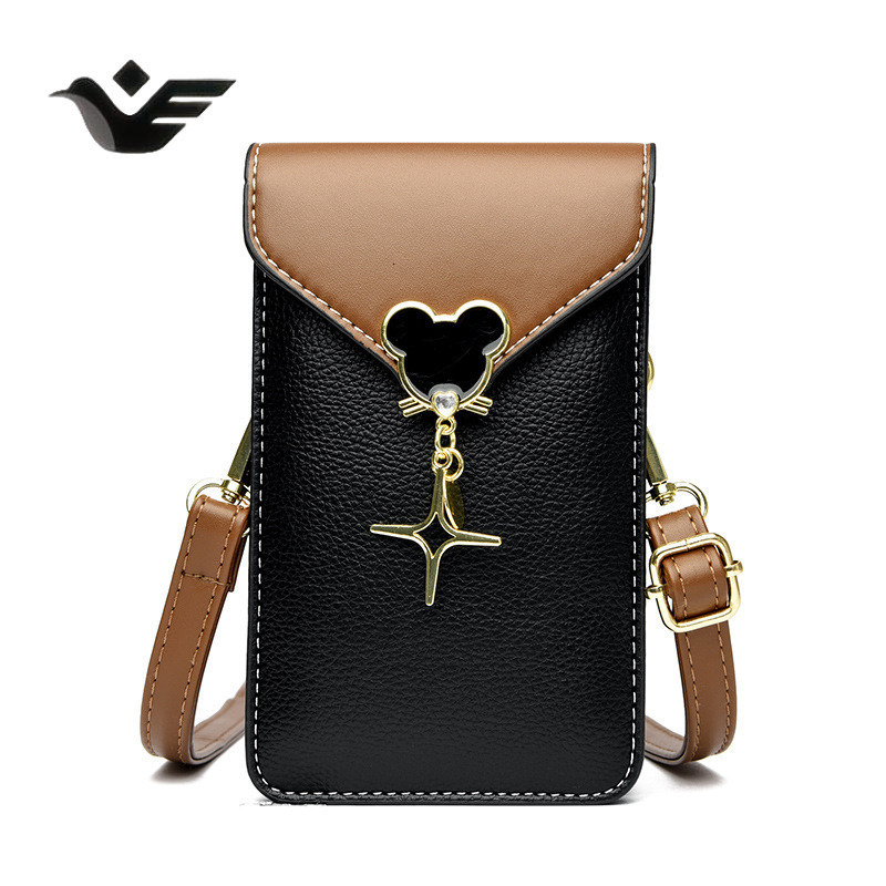 Feiyan Free Shipping New Designer Bag Luxury Shopping Bag Women's Phone Bag Single Shoulder Crossbody Bag Fashionable Textured Vertical Small Bag