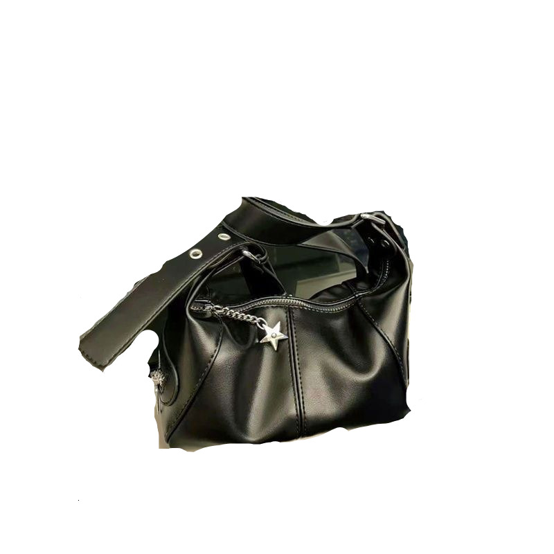 2025 autumn new niche design retro crossbody bag versatile trend fashionable armpit bag patch women's bag designer shoulder bag