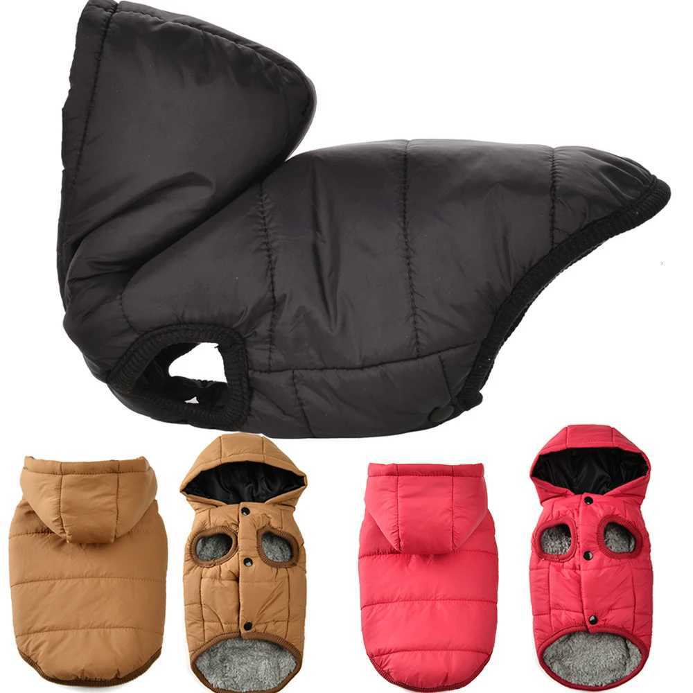 Dog Hooded Winter et Soft Warm Fleece Velvet Puppy Vest Coat Pet Dog Hat Clothes Cold Proof Winter Padded Yorkies Costume W250904
