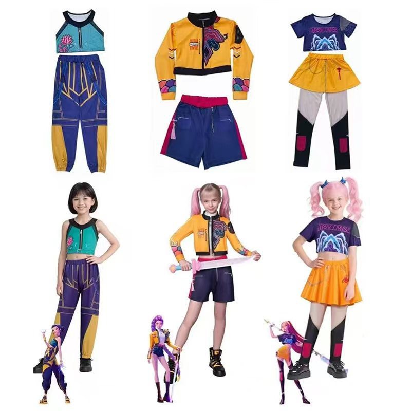 Rumi Cosplay Costume for KPop Demon Hunters Singer Costume for Girls set