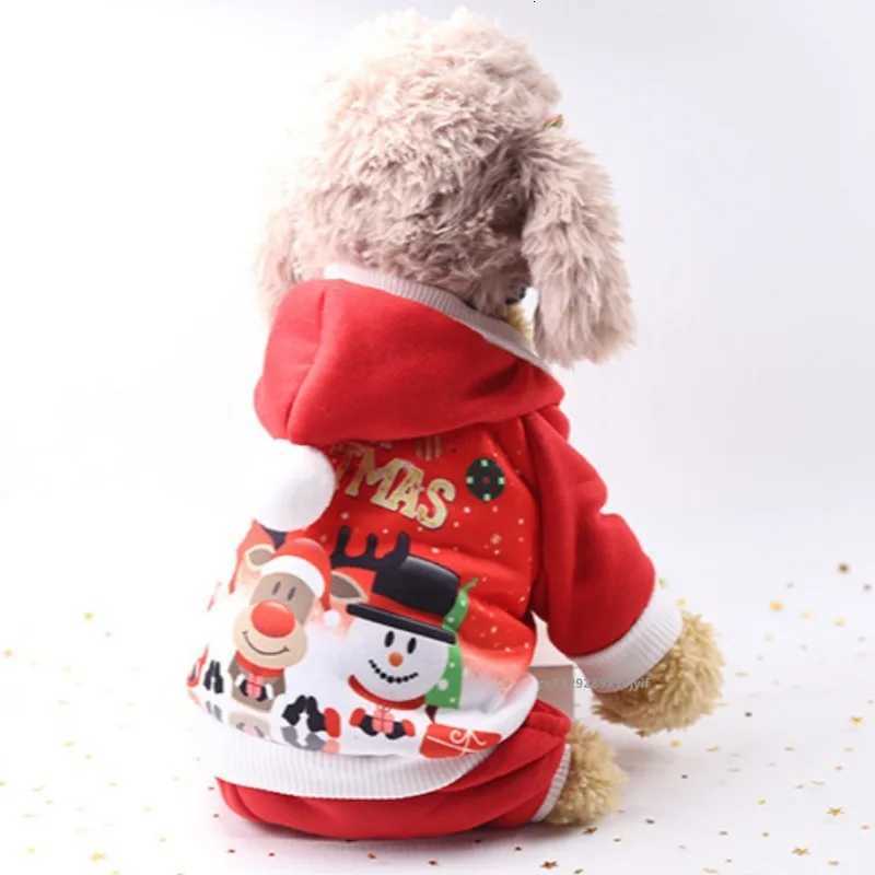 Christmas Pet Clothes Dog Hoodies Autumn Winter Warm Coat for Small Medium Dogs et Sweater Puppy French Bulldog Clothing W250904