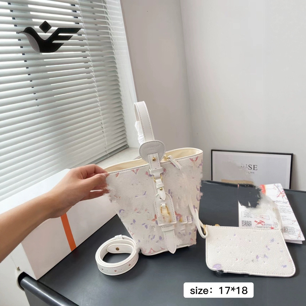 Feiyan Free Shipping New Designer Bag Luxury Shopping Bag Style Monogram Bucket Bag With Bowknot Versatile Crossbody And Shoulder Bag For Commuting