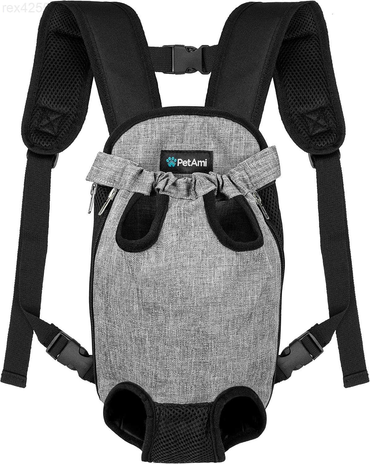 Dog Carrier Backpack Adjustable Dog Pet Cat Front Carrier Backpack Ventilated Dog Chest Carrier for Hiking Camping Travel Sling Bag for Small Medium D