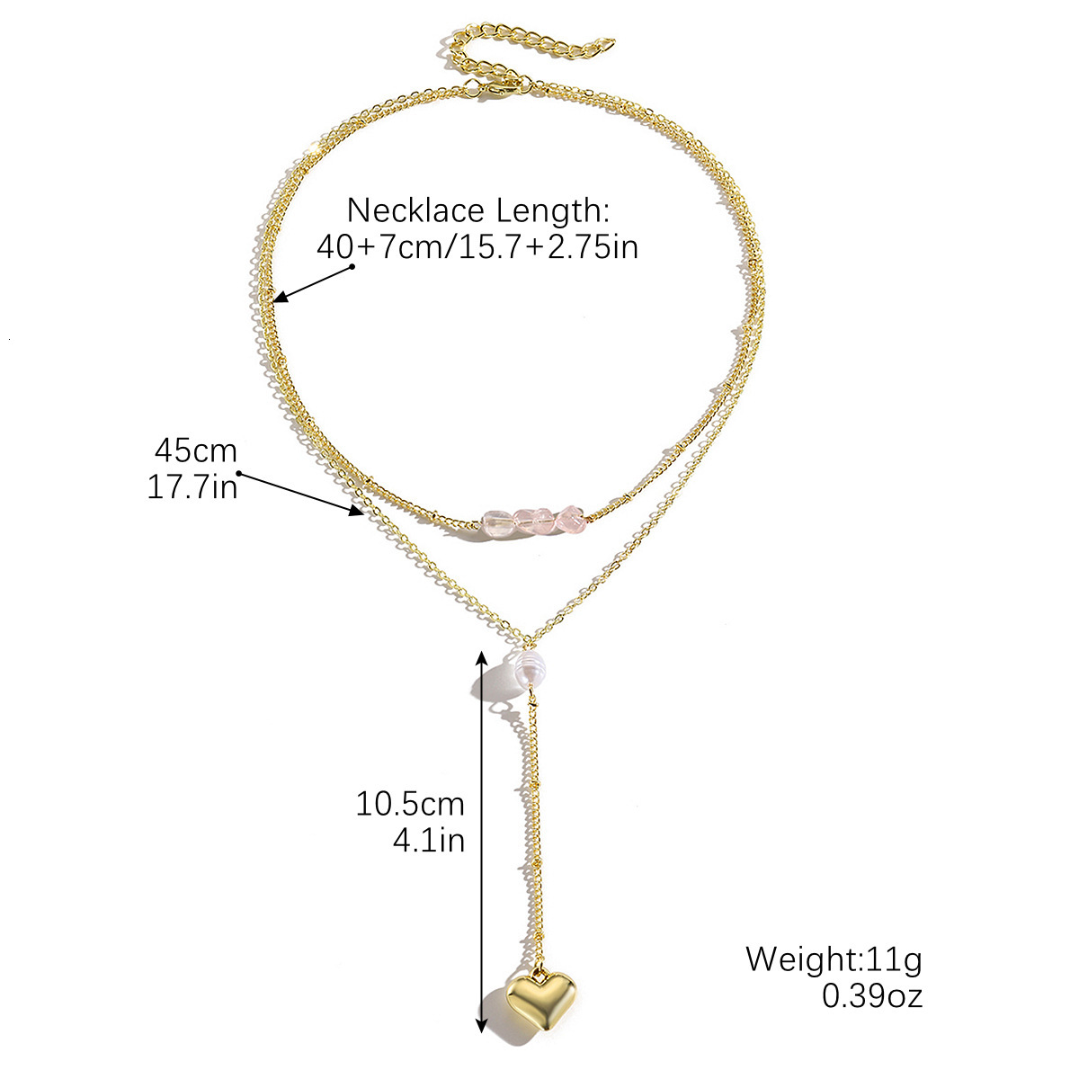 Sweater Chain Extended Bee Pendant Elegant Long Y-shaped Necklace for Women