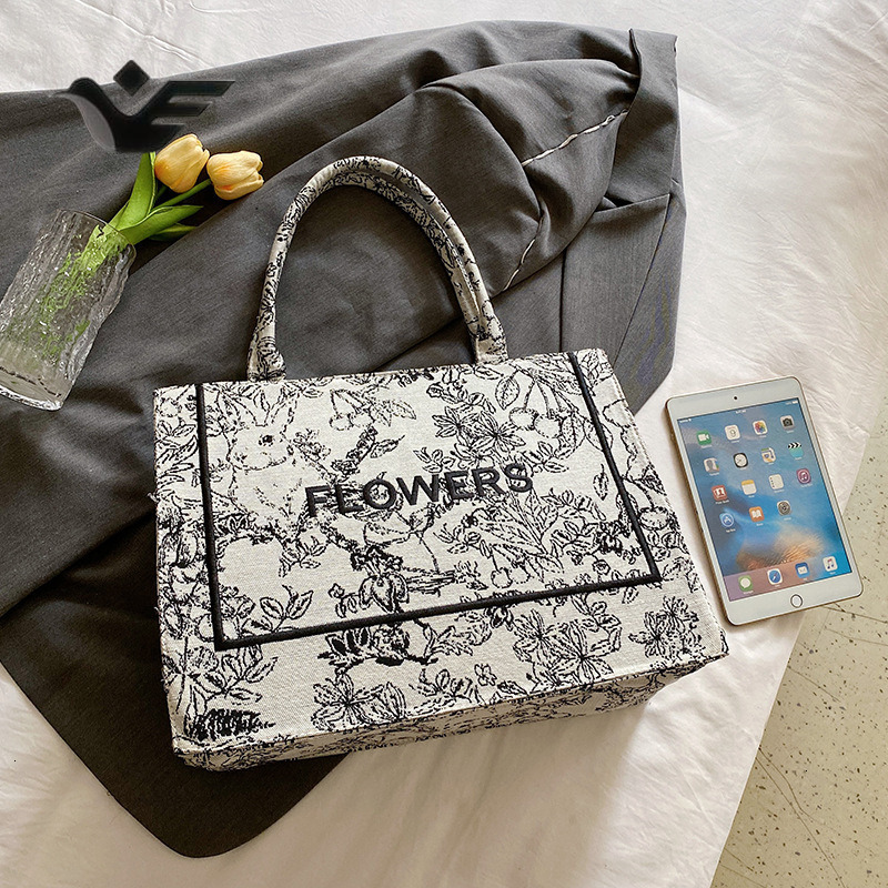 Feiyan Free Shipping New Designer Bag Luxury Shopping Bag Vintage Embroidered Handbag For Women New Fashion Monogram Shoulder Bag Trendy Versatile Lar