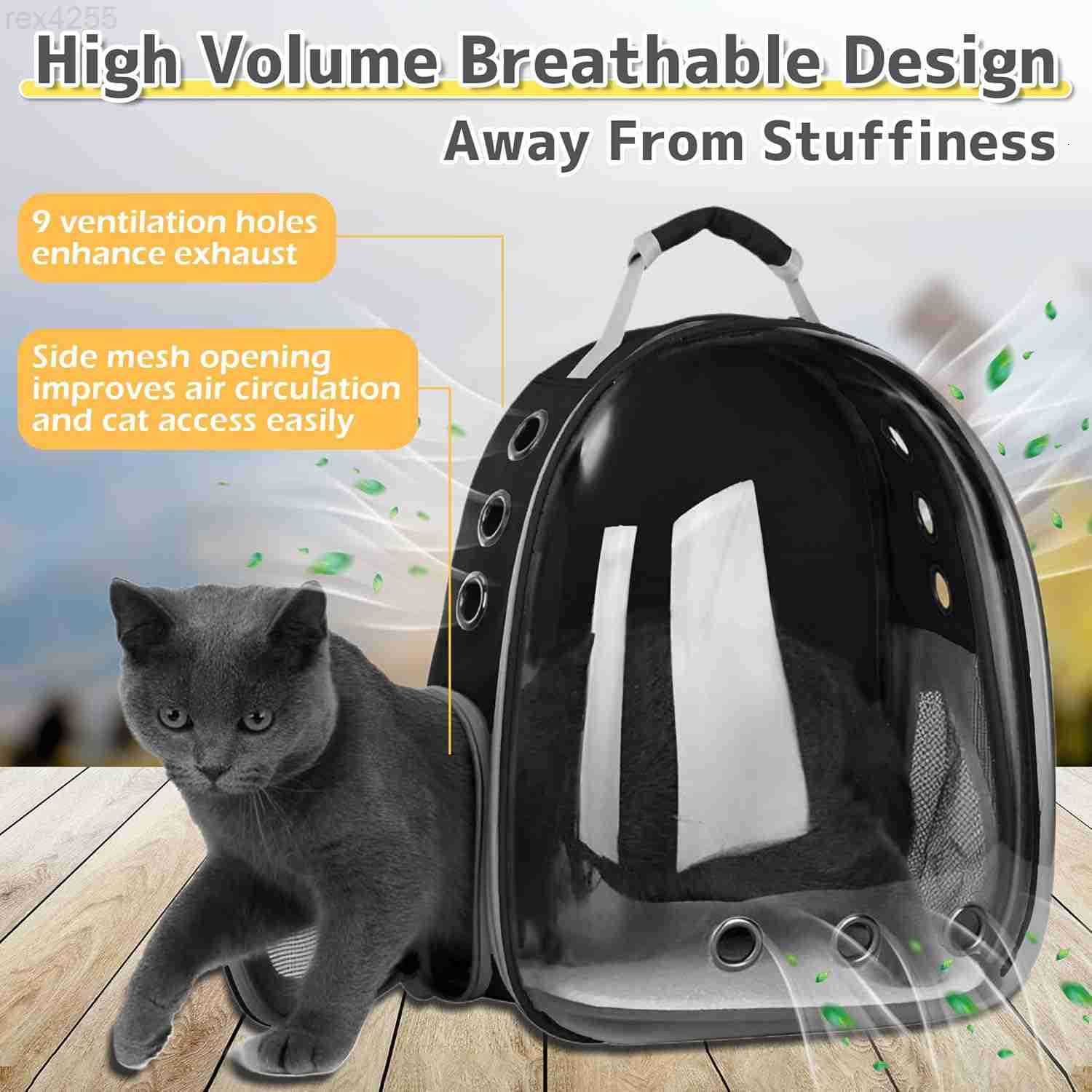 Cat Backpack Carrier Bubble Bag Transparent Space Capsule Pet Carrier Dog Hiking Backpack Small Dog Backpack Carrier for Cats Puppies Airline Approved