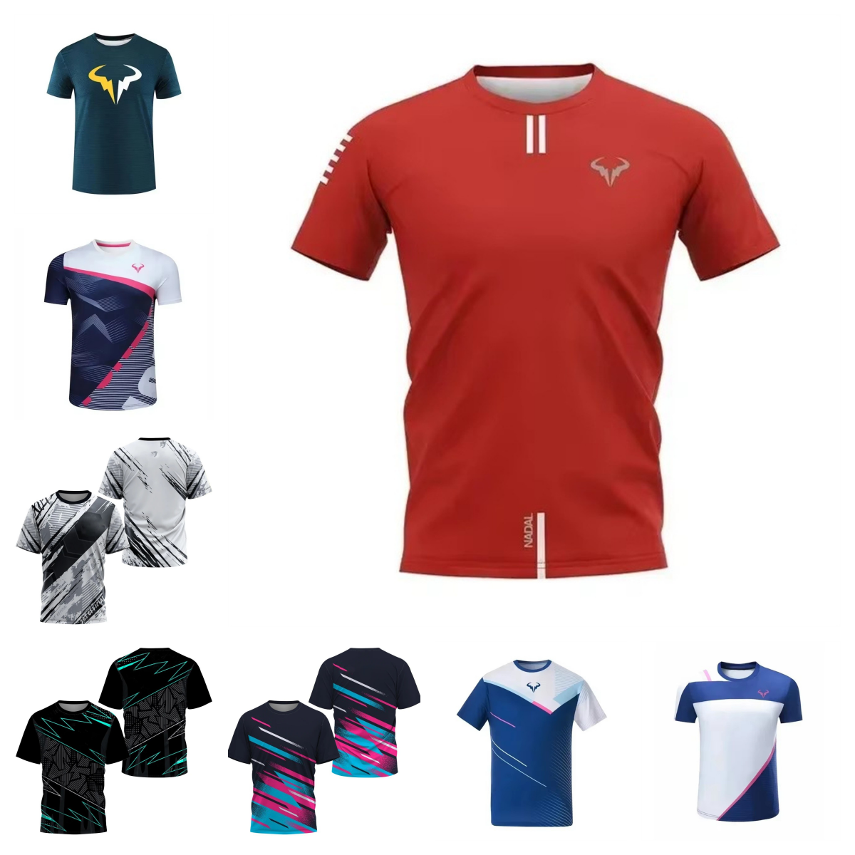 Tennis Shirts Federer Tennis Sports Quick Drying Top Nadal Polo Shirt Breathable Dejo Short Sleeved T-shirt