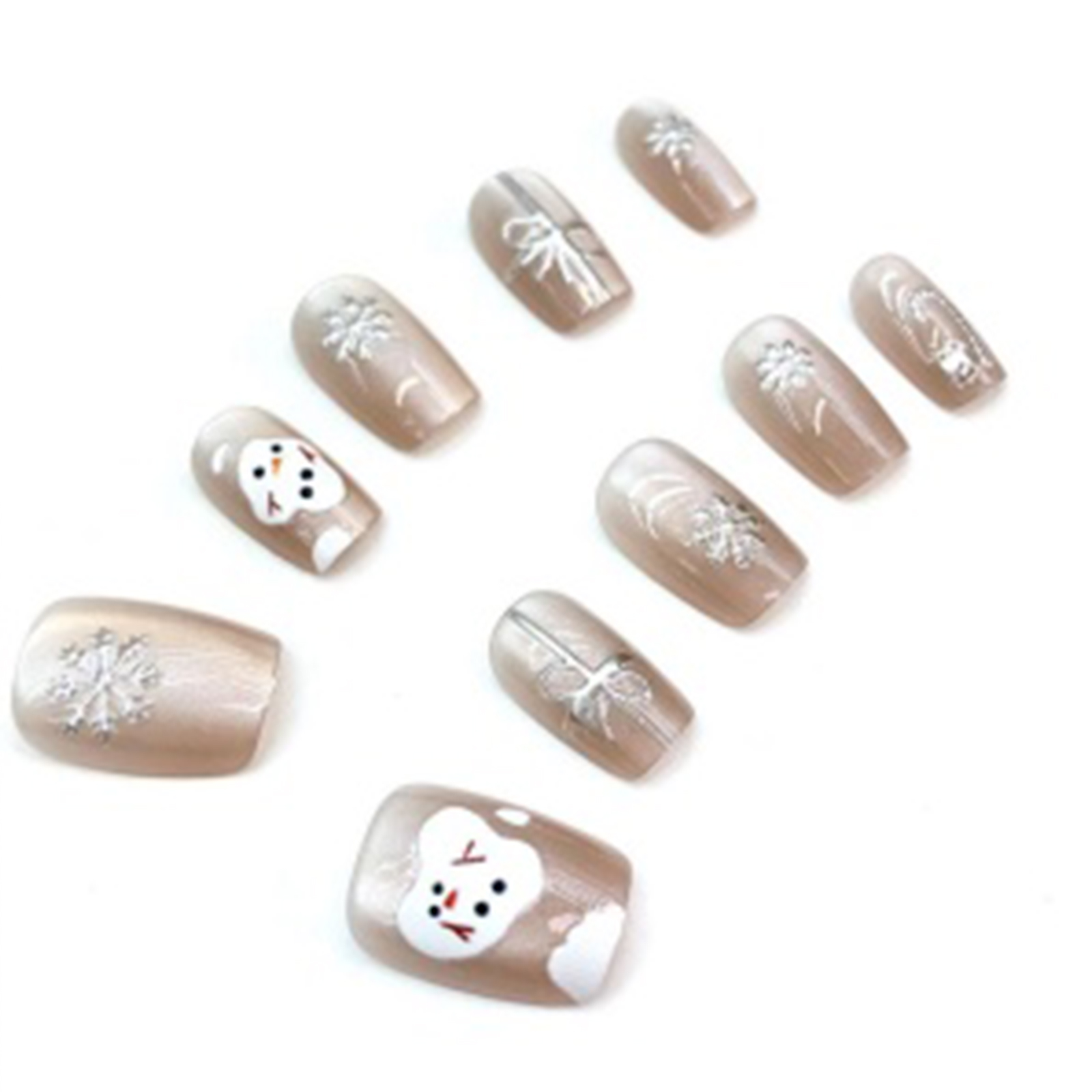 2026Christmas durable & Stylish! Handmade ABS Nail Art, Easily Mastering Fingertip Elegance for Daily Life and Special Occasions on daily festival be 