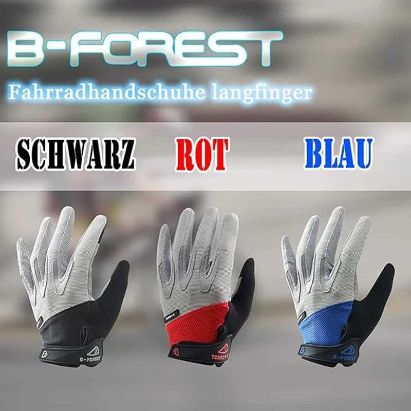 One Pair GlovesBike Gloves Full Finger Road Bicyc Gloves for Men and Women AntiSlip Shock GlovesXJ250904