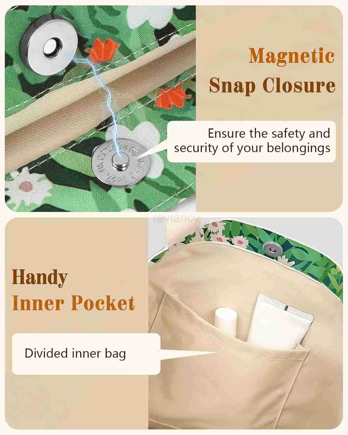 Tote Bag for Women Reusable Shoulder Bag with Buckle Fabric Bag for Gym Travel WorkW250904