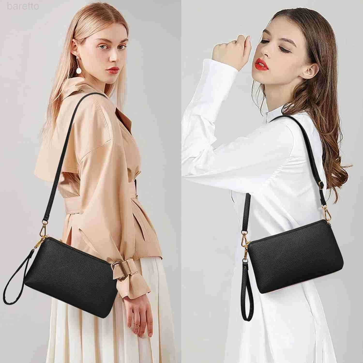 Crossbody Bags for Women RFID Blocking Leather Cross Body Bag Purses Womens Crossbody Handbags with Wristlet Strap M250904