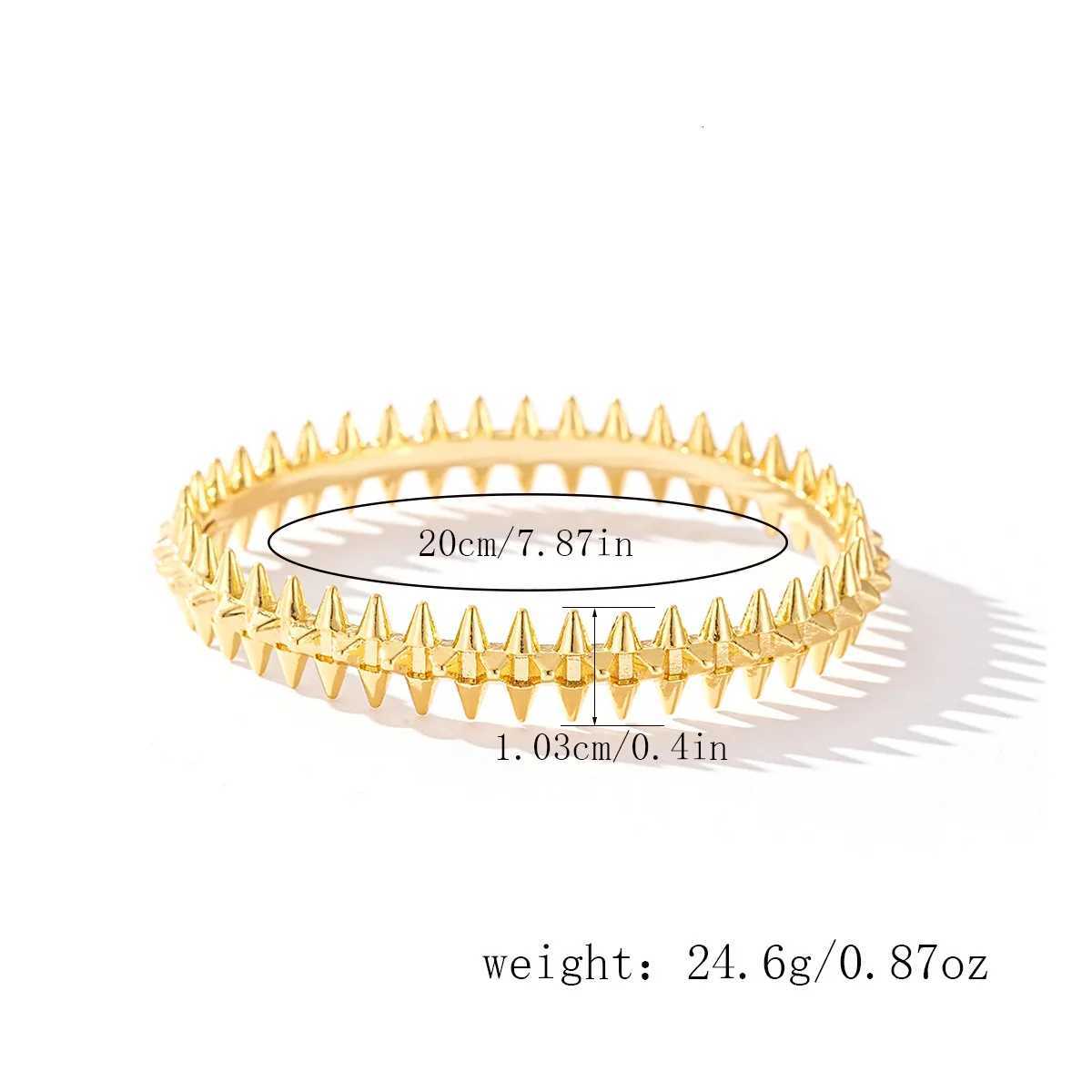 New Lucky Gold Color Buckle Gear Bracelet Womens Willow Bracelet Versatile Personalized Simple Temperament Jewelry BangleXJ250904