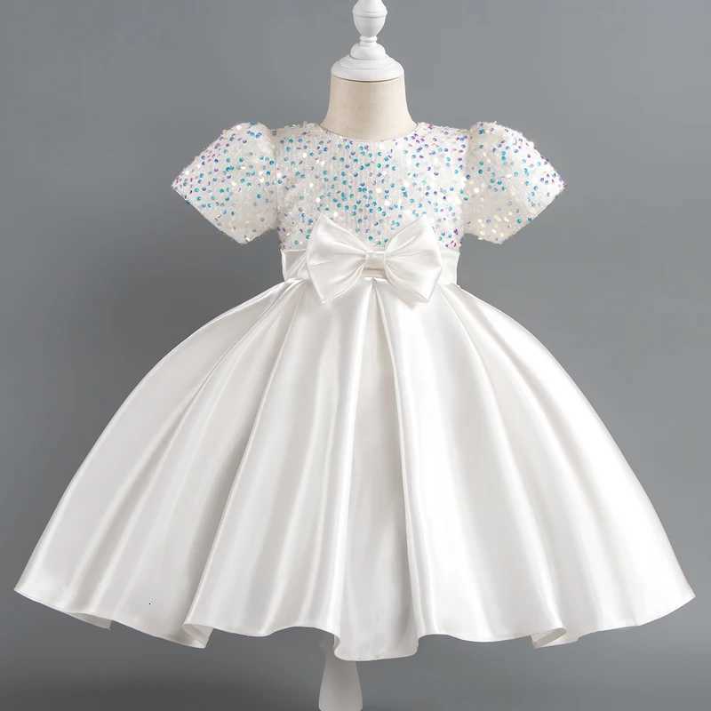 Baby Girls Christmas Dress Sequin ShortSleeve Party Dress Birthday Toddler Dress Wedding Princess Dress for Kid Girl Luxury Cown Z250904