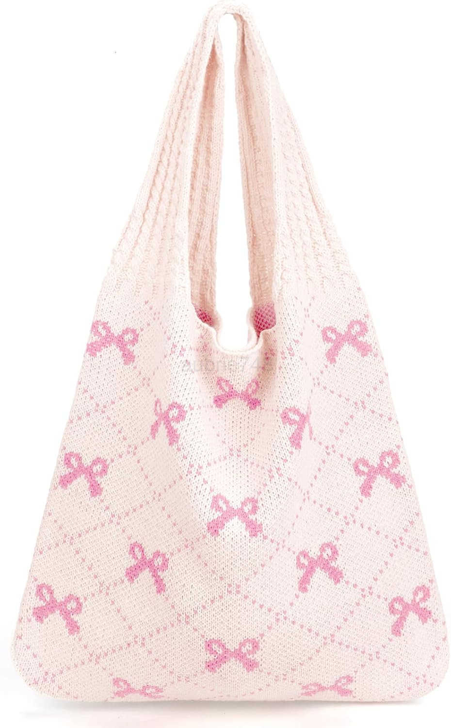 Crochet Tote Beach Mesh Knitted Shoulder Bag Large Aesthetic Hobo Bag for Women Summer M250904