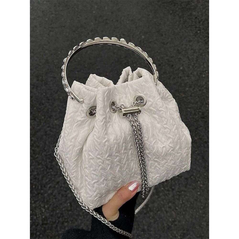 Luxury bag Fashionable new Korean version niche portable sweet bucket chain single shoulder crossbody