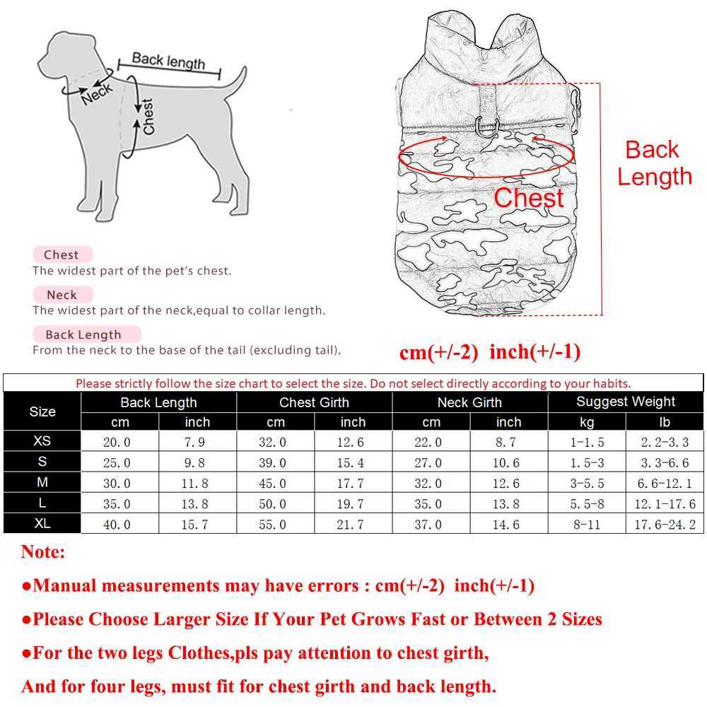 Dog et Winter Warm Pet Clothes For Small Medium Dogs Cat Waterproof Puppy Padded Vest Coat With Dring Yorkie Pug Outfits W250904