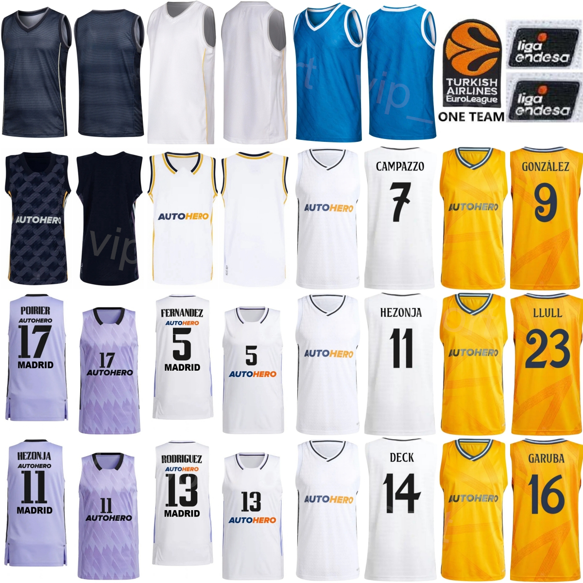 Prined Basketball 9 Gabriele Procida Jerseys 12 Theo Maledon 8 Chuma Okeke 13 Izan Almansa 22 Walter Tavares Andres Feliz Usman Garuba David Kramer 25/26 Baloncesto