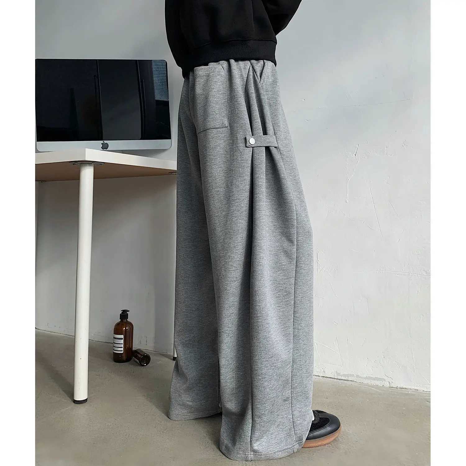 Casual Pants High Street Sports Long Loose Sweatpants Wide Leg Straight Trousers MenXJ250904