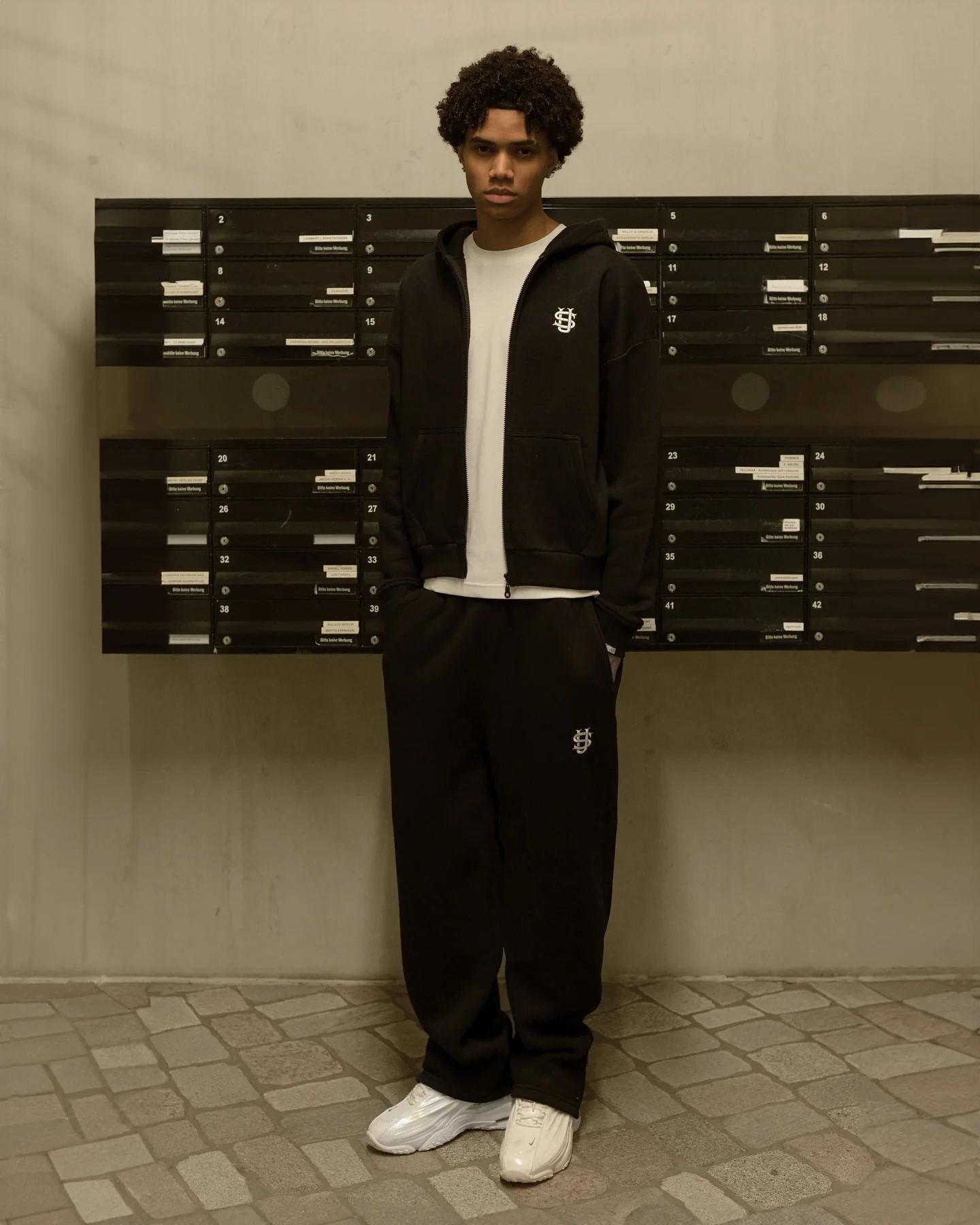 Y2K Oversized Hoodie Zipper y Sweatshirt with Hood for Men and Women Harajuku Fashion Pants 2pcs Sets 250904