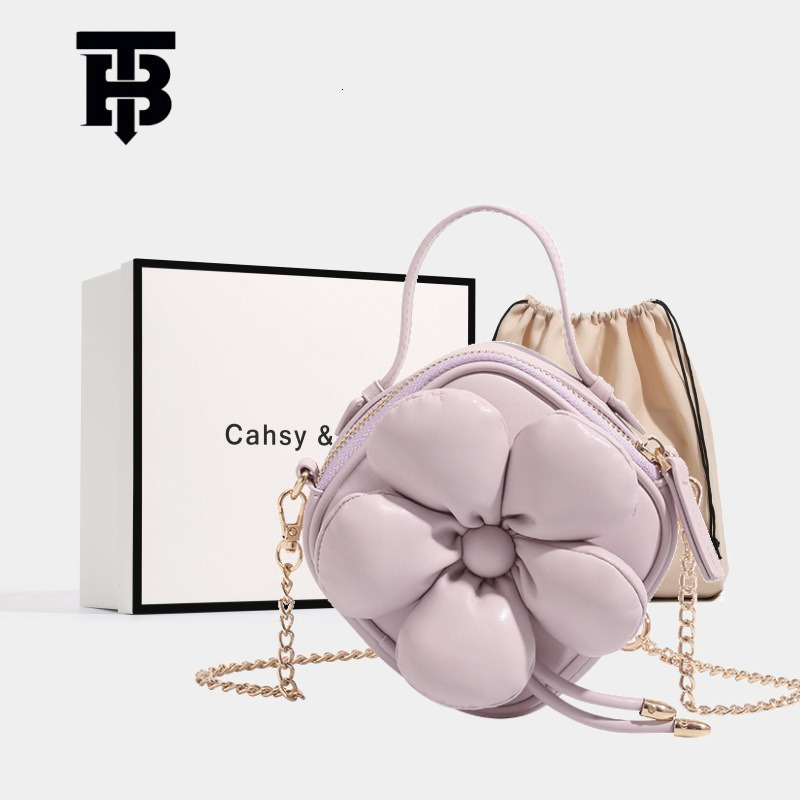 TB BHULAMTE ELLE Women's Bag 2025 New Floral Chain Bag Multifunctional Key Bag Crossbody Commuter Flower Designer s bag Small Bag