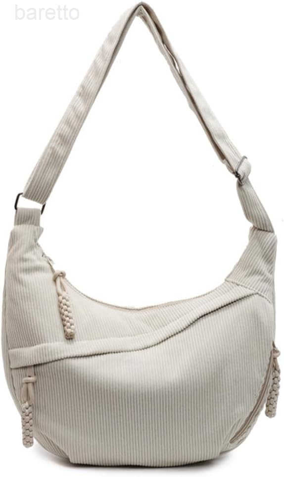 Nylon Crescent Crossbody Bag for Women Shoulder Tote Handbag Casual Sling Bag Dumpling Purse Bag for Outdoor Travel M250903