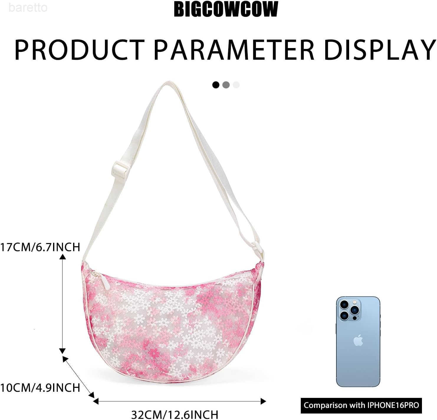 Small Crescent Crossbody Bag for Women Men Lightweight Nylon Dumpling Sling Purse Shoulder Bag for Outdoor Travel M250903