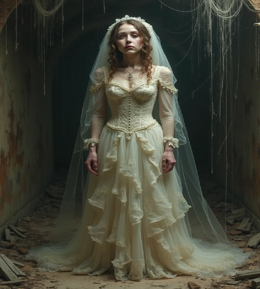 Fantasy Victorian Bohemian Wedding Dress 2025 Ruffles Lace Long Sleeve Fairy Boho Bride Dress Elvish Enchanting Bridal Dress Cottagecore Forest Elf