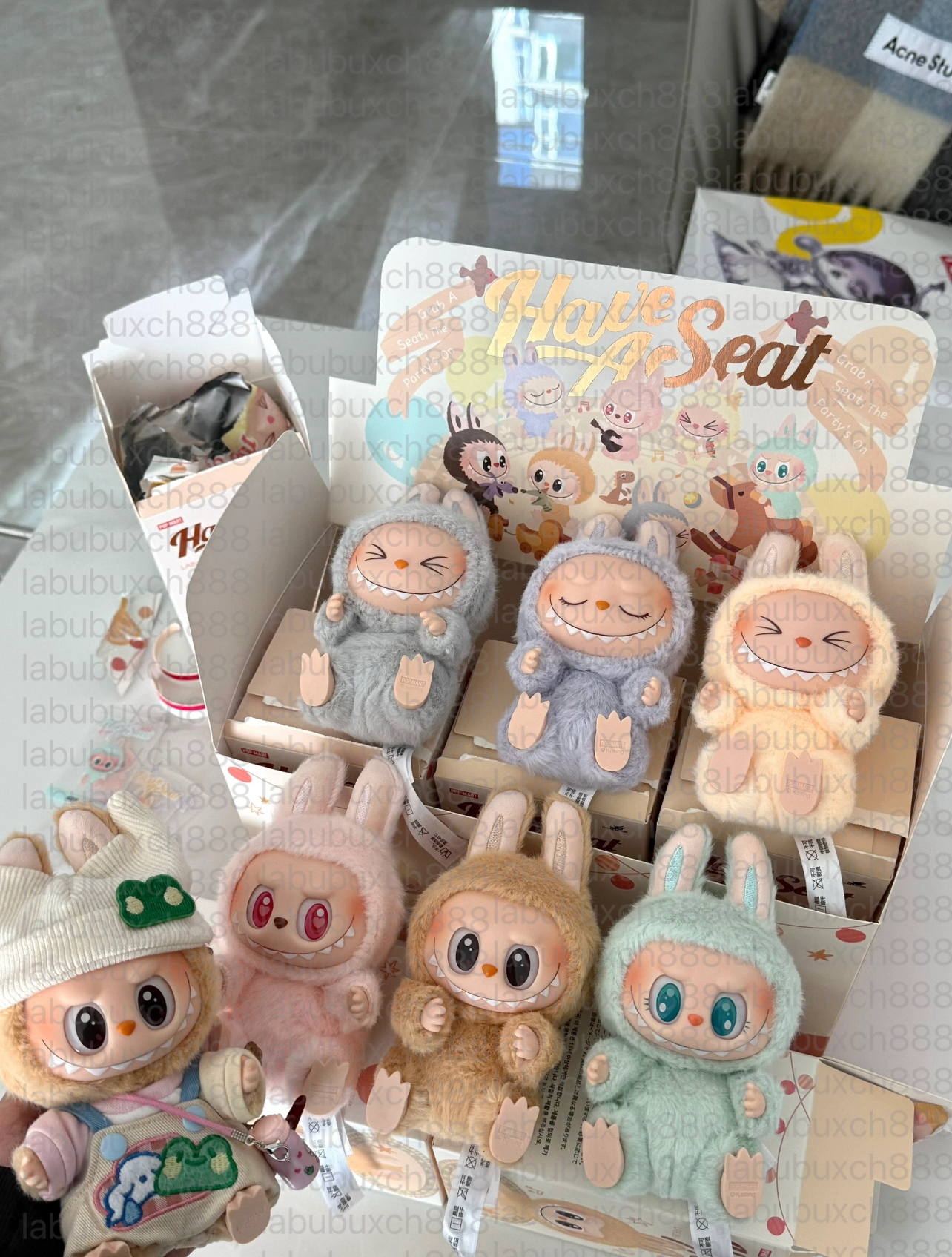 labubu doll V1 V2 V3 Kawaii Labubu Plush Toys Monsters Big Into Energy SeriesBlind Box Kawaii Figure Face doll clothesDoll Keychain Decor Gift blind b