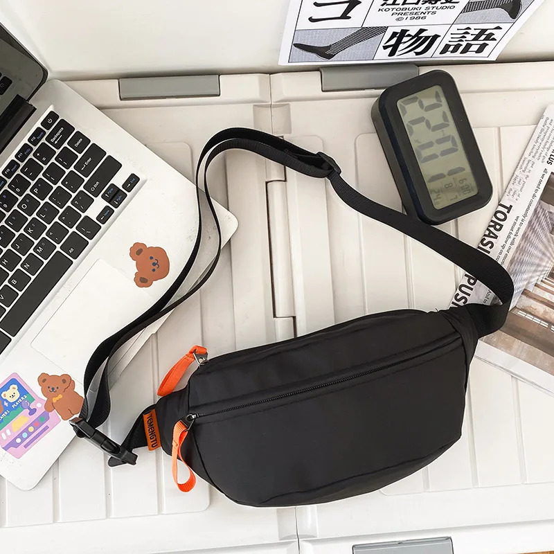 Men Fanny Pack Teenager Outdoor Sports Running Cycling Waist Bag Pack Male Fashion Shoulder Belt Bag Travel Phone Pouch Bags 250903