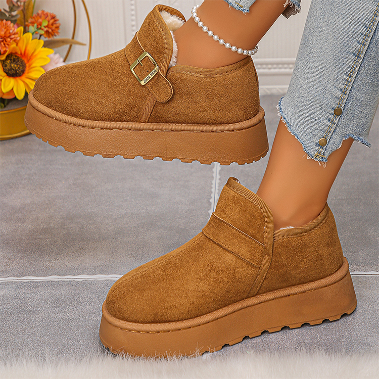 Snow boots for women - new style, thick sole, padded interior, extra thick and warm short boots