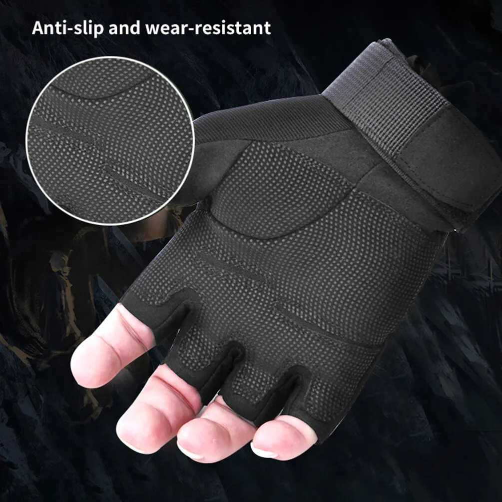 Tactical Military Half Finger Gloves Mens Motorcyc Hunting Shooting Fingerss Gloves Cycling Hiking Airsoft Paintball GlovesXJ250904