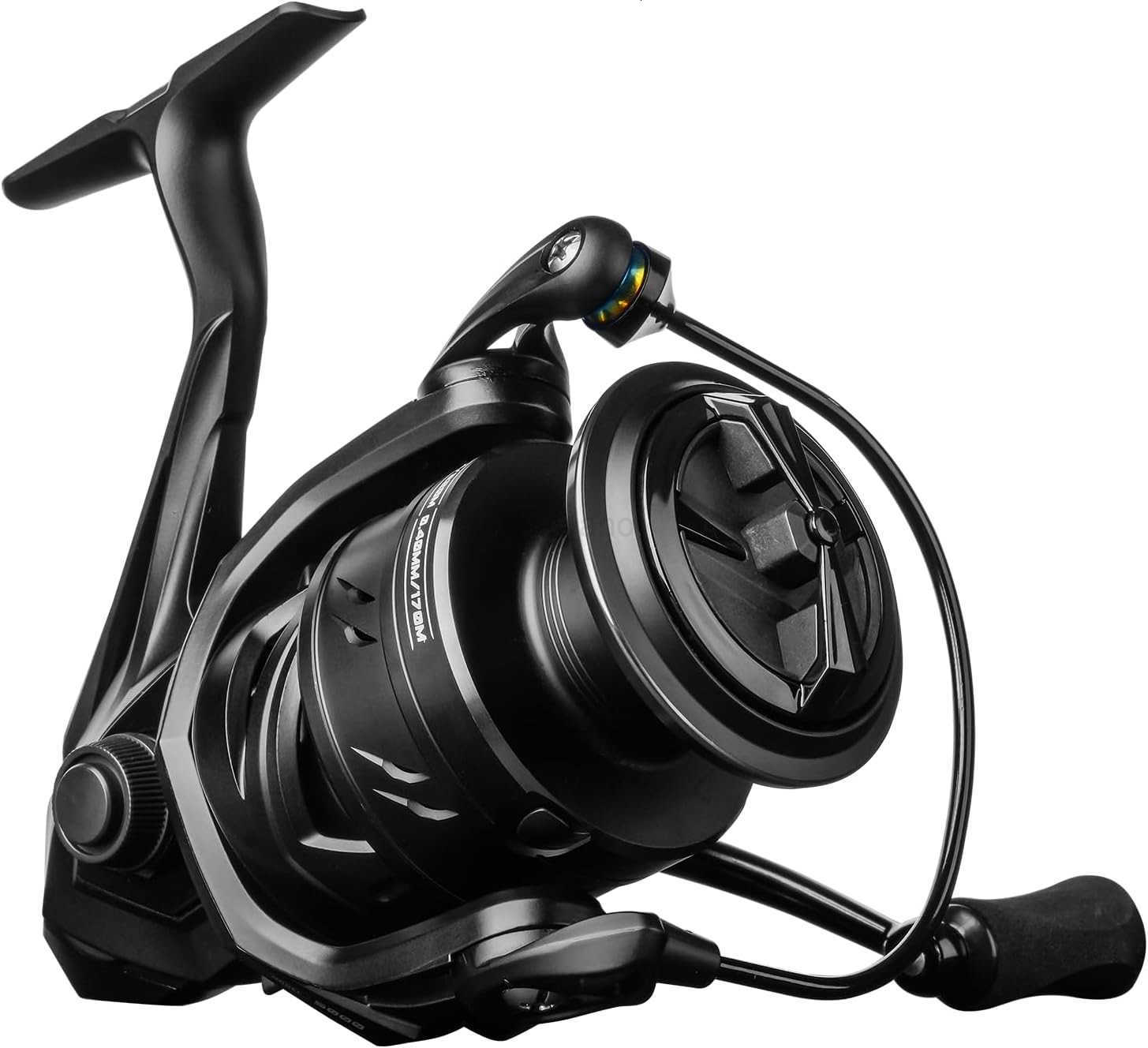 Spinning Reel Freshwater Fishing Reels Spinning 91 Ball Bearings 265LBs Max Drag 521 Gear Ratio Graphite Frame CNC Aluminum Spool 500 to 5000 Series H
