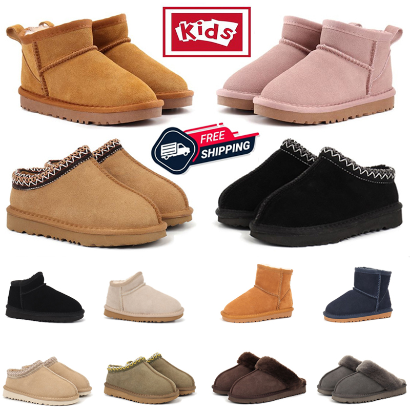 Free Shipping Kid Boot Tasman tazz Slippers Toddler Snow Boots Australia Girl youth little Baby Child Children infant enfant Preschool Ultra Mini Boot kids shoes