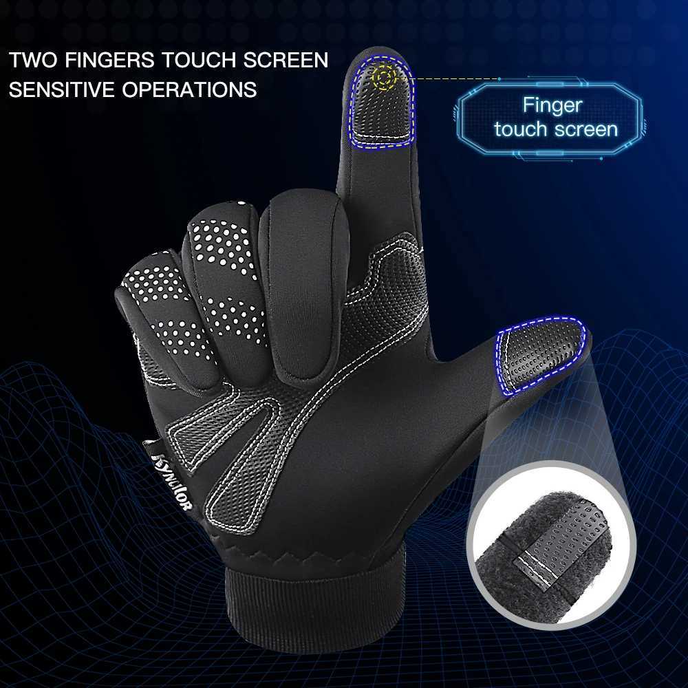 Waterproof Winter Warm Gloves Windproof Outdoor Gloves Thicken Warm Mittens Touch Screen Gloves Unisex Men Sports Cycling GloveXJ250904