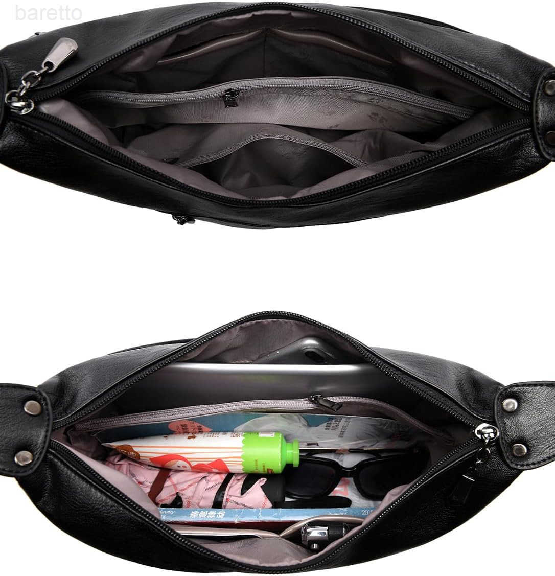 Womens Medium Retro Sling Shoulder Bag from Soft Faux Leather Handbag M250904