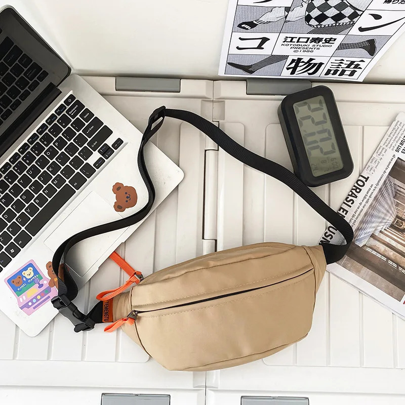 Men Fanny Pack Teenager Outdoor Sports Running Cycling Waist Bag Pack Male Fashion Shoulder Belt Bag Travel Phone Pouch Bags 250903